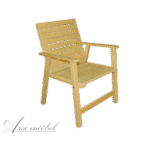 Käetugedega puidust tool