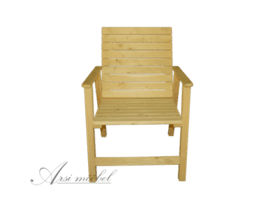 Käetugedega puidust tool – mööbli rent – ArsiRent