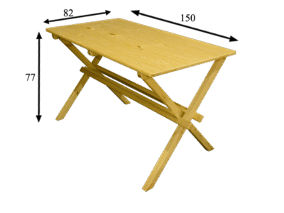 Söögilaud 4 kohta – mööbli rent – ArsiRent