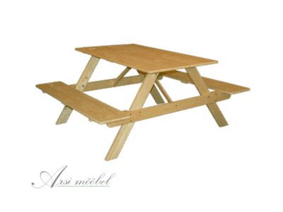 Pinkidega laud – mööbli rent – ArsiRent