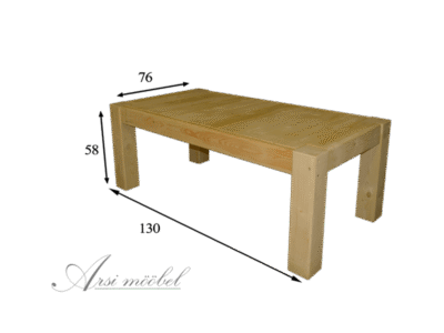 Täispuit kohvilaud Arsi – mööbli rent – ArsiRent